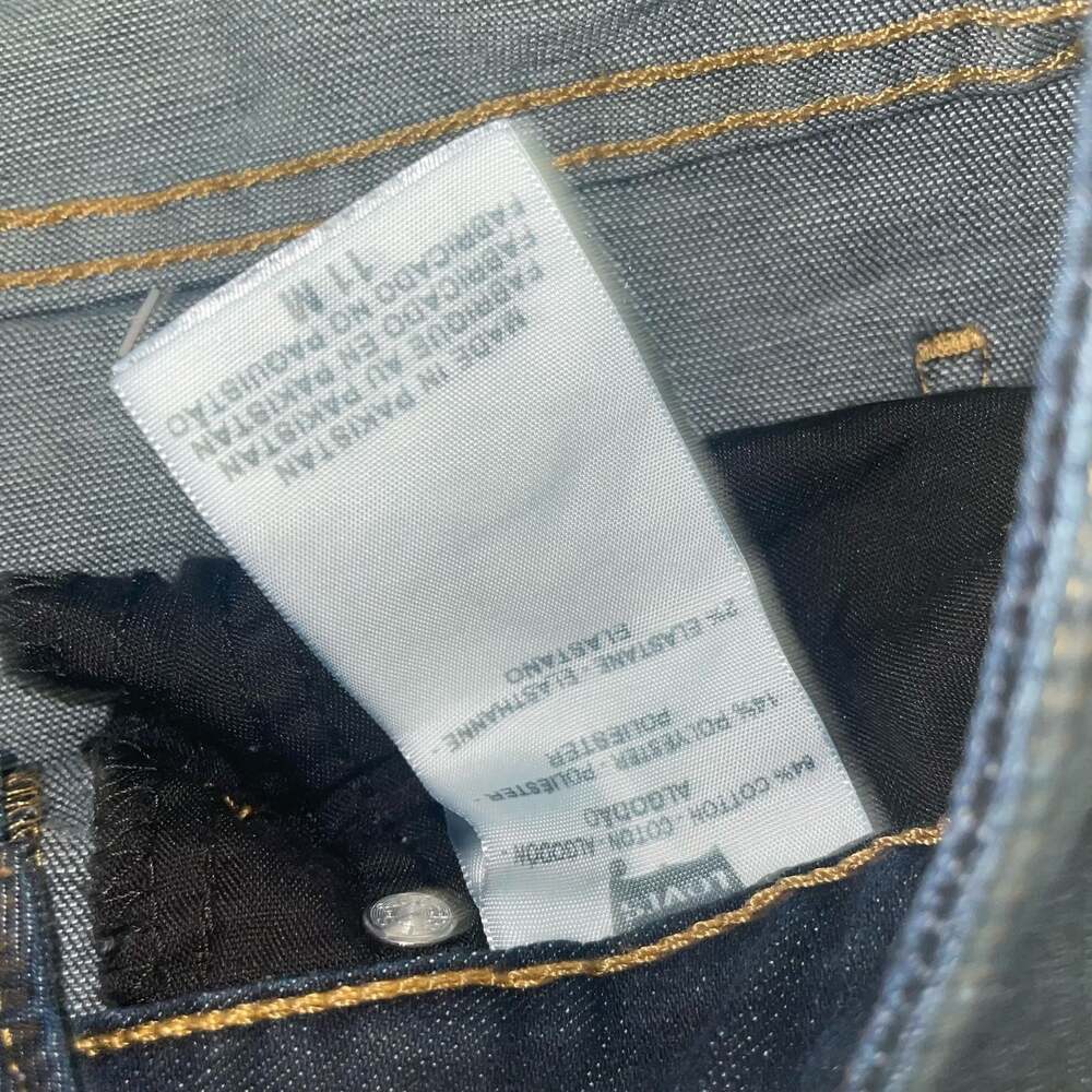 Levi's 535 Legging Dark Wash Skinny Jeans, Size 11M - Picture 6 of 7